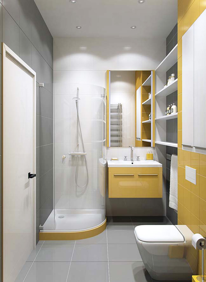 Thiết kế nhà vệ sinh mẫu nhà ống 3 tầng kết hợp kinh doanh